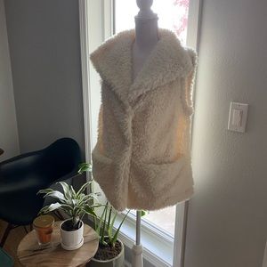Faux Sheep Fur Vest NWOT